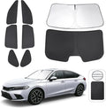 TINGLU Window Shades for 11th Gen Honda Civic (NOT for Hatchback) 2022-2026 Accessories Car Side Full Windows Rear Triangular Windshield Sun Shade Sun UV Rays & Privacy Protection for Camping 8PCS