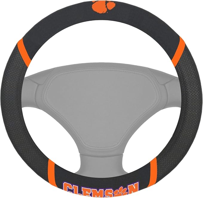 FANMATS NCAA Unisex-Adult Embroidered Steering Wheel Cover