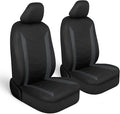 Motor Trend SpillGuard 2 Charcoal Gray Seat Covers for Cars & Seat Covers for Trucks - Neoprene Waterproof Car Seat Covers Fr