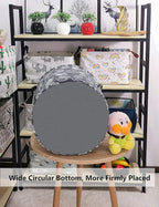 QUEENLALA Large Storage Basket,Laundry Hamper/Bathroom/Home Decor/Collapsible Round Storage Bin,Boys and Girls Hamper/Boxes/C