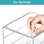 Vtopmart Acrylic Organizer with 8 Drawers, Desk Organizers and Accessories, Clear Makeup Organization, Dustproof Storage Draw