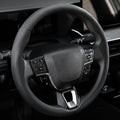 West Llama Leather Steering Wheel Covers,3 Piece Car Wheel Cover Universal Fit 99% Cars (Black)