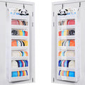 Toread 7-Layer Door-Mounted Baseball Cap Organizer, Dust-Proof Hat Rack Holds 90 Hats, Adjustable Non-Slip Hooks, Multi-Purpo