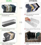 Mkono Hat Organizer for Baseball Caps, Hat Holder for 15 Baseball Caps, Tabletop Hat Rack Stand Hat Storage Display Cap Organ