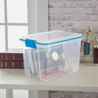 Sterilite 18-Pack Gasket Box, Weather-Resistant Storage Bins with Latching Lids, 20 Quart - Heavy-Duty Organizing Containers 