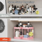 Ukeetap 2 Pack Multi-Purpose Pull-Out Storage Organizers, Under Sink Organizers and Storage for Bathroom & Kitchen, Under Cab