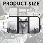 Wolf PrintCar Sun Visor Organizer Visor Organizer Car Sun Storage Pocket Pouch Case Bag for Card Pen Phone Interior Car Accessories