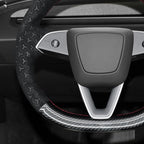 MEWANT DIY Stitching Steering Wheel Cover Wrap for Tesla Model 3 Highland 2023-2025/Model Y 2025 Highland for Tesla Model 3/Model Y Accessories