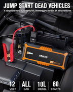 GOOLOO 4000A Peak Car Jump Starter 12V Auto Battery Booster SuperSafe Lithium Jump Box for All Gas, Up to 10.0L Diesel