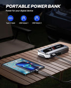 AUTOONE Car Jump Starter 6000A Battery Booster, Portable Battery Pack for All Gas 10L Diesel, 12V Jump Box with Smart Jumper