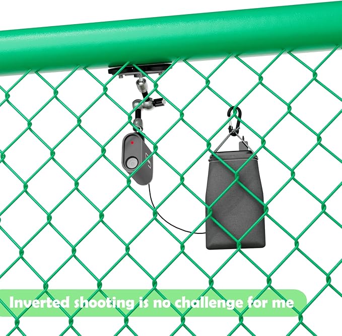 Magnetic Phone Fence Mount with Shade, Game Recording Mounting Kit Compatible with Gamechanger, iPhone, Mevo Start, GoPro, for Recording Baseball,Softball and Tennis Games(MINI)