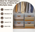Homsorout Large Storage Bins with Lids - 6 Pack Foldable Decorative Organizers with Clear Windows & Handles, Cube Storage Org