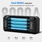 AVAPOW 8000A Battery Jumper Starter Portable with 4 HD Display PD 30W Dual-Way Fast Charging, 12V Car Starter Jump Box &
