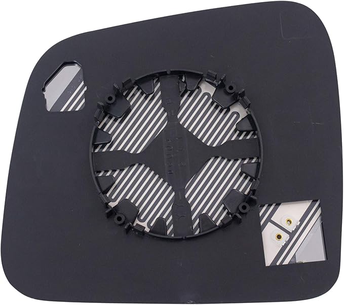 TRQ Passenger Side Heated Mirror Glass Snap On Compatible with 2011-2022 Jeep Grand Cherokee 2014-2022 Dodge Durango CH132512