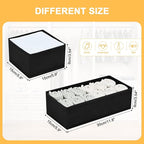 DIMJ Drawer Organizers, Set of 12 Clothes Drawer Organizer, Foldable Closet Drawer Organizer, Dresser Drawer Organizers Divid