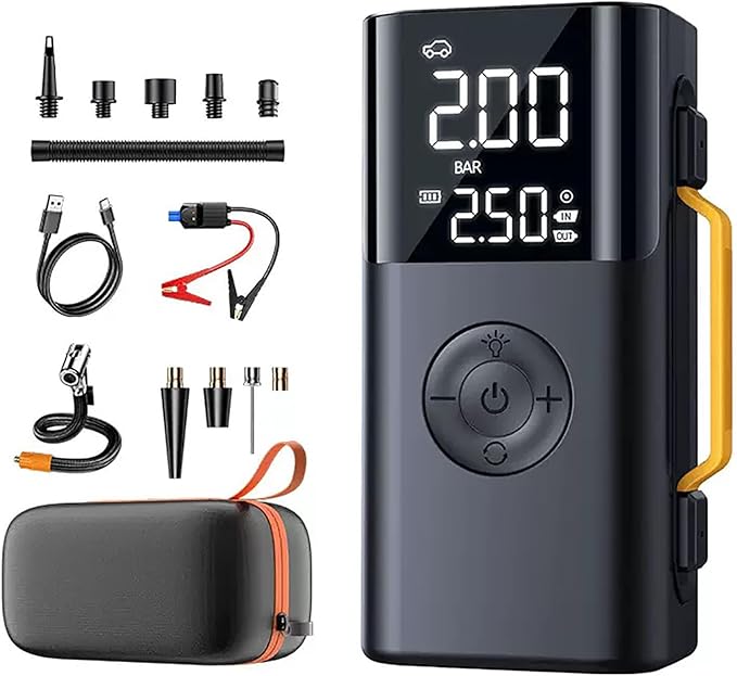 10000A Car Battery Jump Starter(for All Gas or up to 12L Diesel) Powerful Car Jump Starter with Dual USB Quick Charge and DC