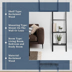BARNWOODUSA Throw Blanket Ladder – Fully Assembled Reclaimed Wood – Rustic Decorative Ladder for Towels, Quilts, & More – Per