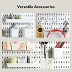 Keepo Pegboard Accessories, Peg Board Accessory Kit for Wall Organizer, Container, Racks, and Pegboard Hooks, Peg Board Shelv