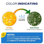 LotFancy Silica Gel Packets 0.5g 300 Pack, Color Indicating Desiccant Packs, Moisture Absorber for Spice Jars, Seed Storage, 
