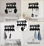 Lake House Key Holder Black Key Holder Wall Mount 11.8 x 7.5 Inch Welcome to The Lake Wooden Keychain Hanger Organizer Rack w