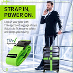 Untethered Luggage Straps | TSA-Approved Suitcase Belts with Heavy-Duty Buckles. Secure Adjustable Travel Accessories for Che