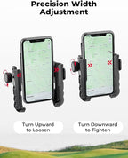 KEMIMOTO Magnetic Golf Cart Phone Holder, Tractor Phone Mount Compatible with Kubota Tractor, EZGO, Club Car, 360° Rotatable Golf Phone Caddy for iPhone/Galaxy/Google Pixel & More Cellphone