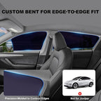XCBYT Side Window Sunshade for Tesla Model Y 2020–2024 | Rear & Front Static Cling Side Window Covers, Semi-Transparent Privacy & UV Protection | Not for 2025–2026 Model Y Juniper