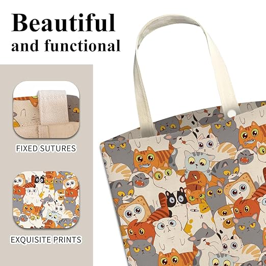 Car Trash Can, Cute Car Trash Bag, Hanging Car Organizer and Storage Bag, Trash Bin for Car Accessories, Vehicle, Travelling, Camping Cute Colorful Cats