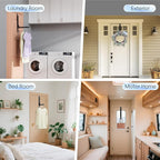 4 Pack Over The Door Hanger Folding Clothes Drying Rack, Folding Hanging Coat Rack for Indoor Laundry Room Compact Small Spac
