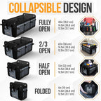 FORTEM Trunk Organizer For SUV Car Organizer and Storage, Multi-Compartment Storage Bag Car Accessories for Women Men, Perfect