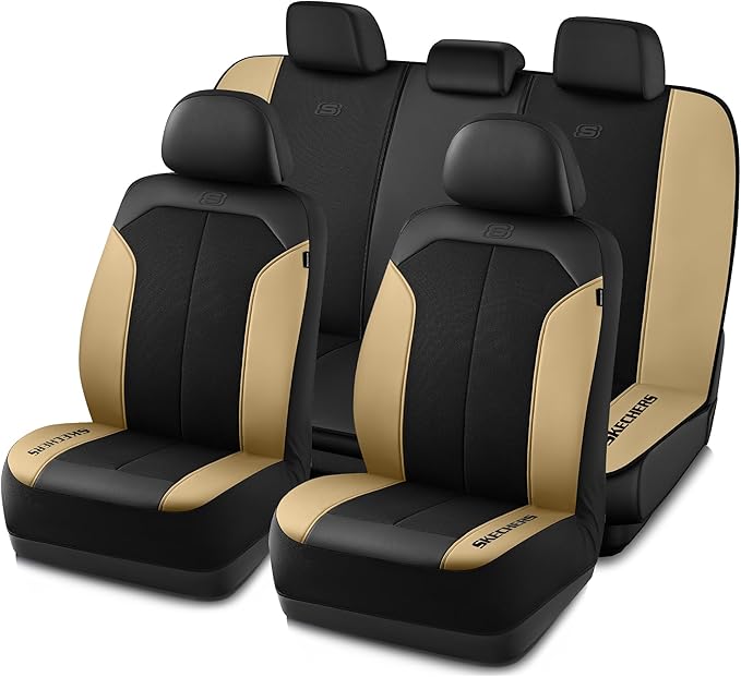 Skechers Car Seat Covers,GOGA Mat Oxford Cloth Seat Covers,Waterproof Car Seat Covers Full Sets,Automotive Universal Fit Seat