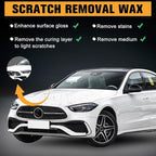 2Pcs Car Scratch Remover Wax, Universal Premium Polishing Compound for Deep Scratches, with two Sponge, Scratch Removal Wax(120 ML)