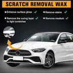 2Pcs Car Scratch Remover Wax, Universal Premium Polishing Compound for Deep Scratches, Car Scratch Repair Tool, 4 Fl Oz (120 Ml), with Sponge