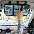 Blue Marble Car Sun Visor Organizer Auto Interior Accessories Car Storage with Card Holders Multi-Pocket Visor Organizer Storage for Car/SUV/Truck with Pockets Easy to Clean