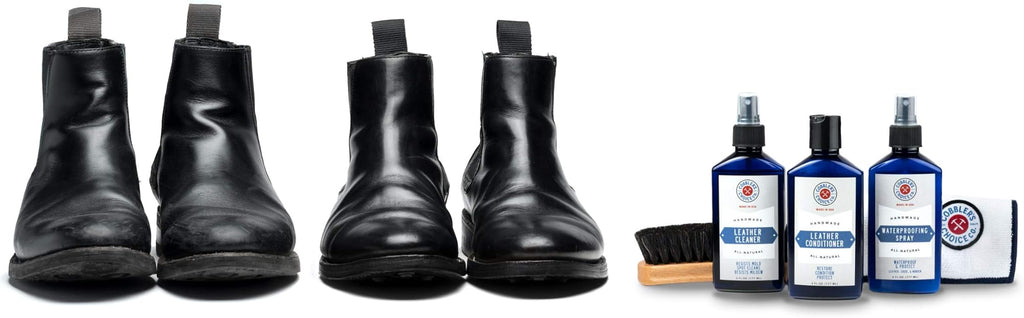 Cobbler's Choice Essential Leather Kit - Premium Shoe Care - All Natural Ingredients - Unbeatable Quality!