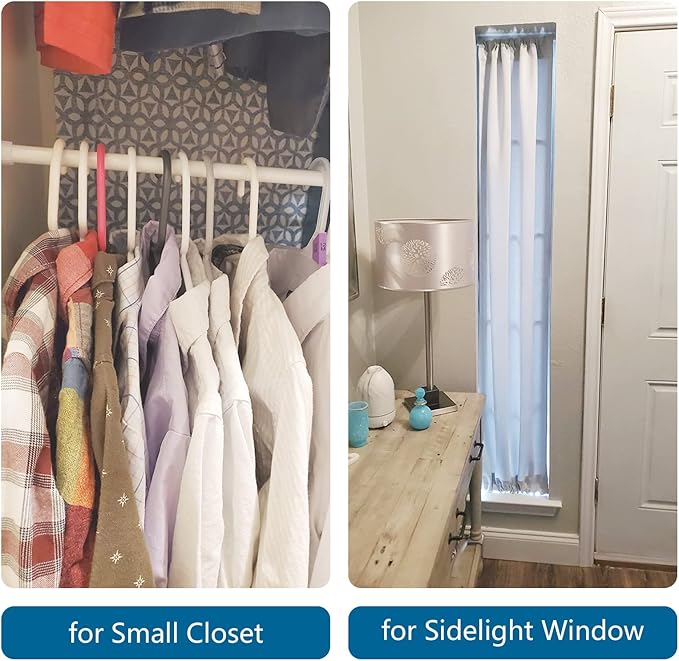 TYRON Small Tension Curtain Rod Adjustable 7 to 10.5 Inch, Short Mini Window Spring Curtain Rod, Suitable for kitchen, Front 