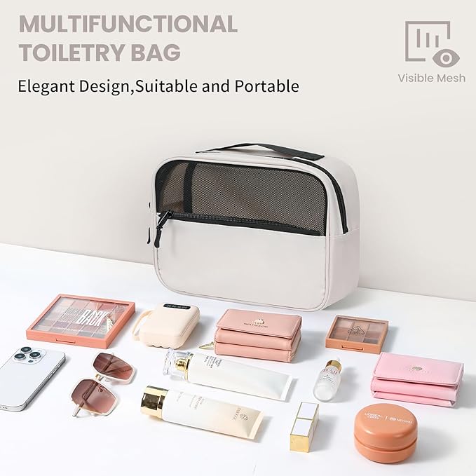 Mesh Packing Cubes for Travel, Durable Luggage Organizer with Sturdy Material and Double Zippers, Comprehensive Set for Trave