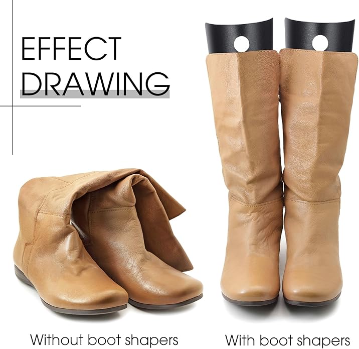Teenyyou 6 Packs Reusable Boot Shapers for Tall Boots Inserts Support for Women and Men to Keep Shape