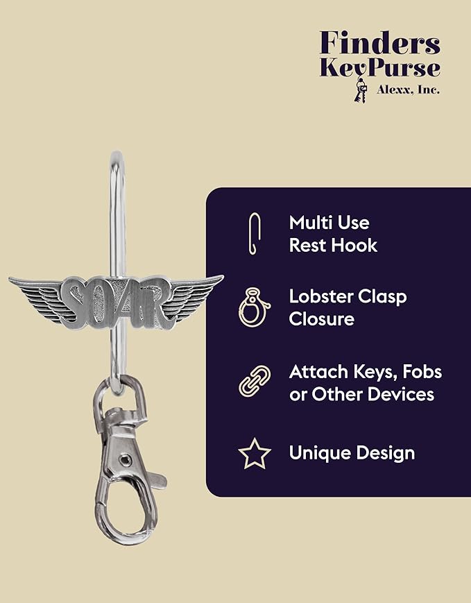 Women’s Bag Charm Key Finder, Car Keychain Hook, Cute Purse Organizer & Tote Bag Accessories, Gifts for Mom - Slim Pickings