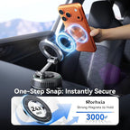 Car Phone Holder for Magsafe, [Enjoy Convenience, Flexibility, Stability], Foldable Vacuum Magnetic Phone Mount for Dashboard Windshield for Your Car Fit iPhone 17/16/15/14/13/12 Pro Max