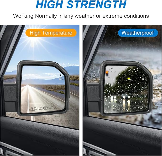 JDMSPEED Left Driver Side View Mirror Compatible with 2015-2020 Ford F150 with Power Glass Heated Puddle Lights Clearnce Lamp