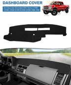 FIILINES Dash Cover Fit for Chevrolet Silverado/GMC Sierra C1500 C2500 C3500 K1500 K2500 K3500 1988-1994, 1992-94 GMC Yukon/C
