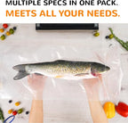 All-in-One Variety Pack Vacuum Sealer Bags & Rolls – 50x 6''x10'', 70x 8''x12'', 2 Rolls 11''x20', 2 Rolls 8''x20' – Premium 