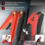Jump Starter with Air Compressor,2500A Car Battery Jumper Starter 260 PSI Tire Inflator,6 in 1 Auto Lead-Acid Battery