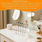 96-Slots Pen Display Stand,2-Tier Acrylic Pen Holder for Craft Shows,12mm Beadable Pens Stand Paint Brush Holder Pencil Organ