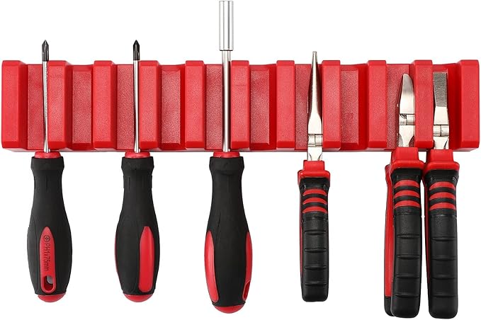 Mayouko Magnetic Plier Holder, 10 Plier&Screwdriver Organizer Rack, Hand Tool Organizer Tray Rack