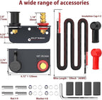 Battery Jump Post Kit with 59.06inch Cable and Metal Insulation Mounting Bracket,Outdoor Heavy Duty Remote Battery Charging Posts Battery Terminals Relocation Kit(Side Mount Kit)