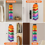 Spring-Loaded Hat Organizer for Baseball Caps (2 Pack) – Holds 20 Caps, Quick Insert & Smooth Release with Secure Hold, Wall 