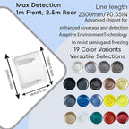 LCD Parking Sensor Kit - Displays Data on Original Screen, Easy Rear Installation, Compatible with CVBS Cameras (Not for AHD)