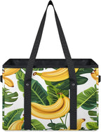 Reusable Grocery Bag, Foldable Large Shopping Tote Bag for Groceries Kitchen Picnic Car Trunk